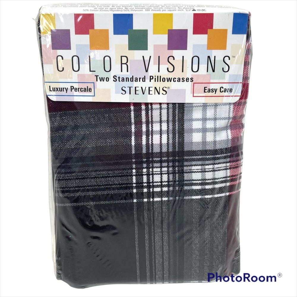 Vintage WestPoint Stevens Colorvision Plaid Pillowcases